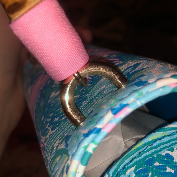 Lilly Pulitzer Botanical Green Holiday In The Sun GWP Top Handle Bag - Picture 14 of 16
